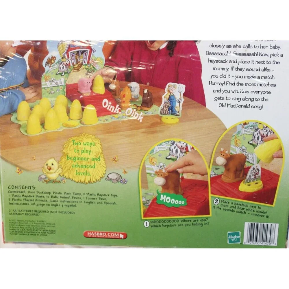 2003 NEW Old MacDonald Farm Game Storybook Nursery Rhyme Preschool Factory Seal